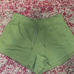 Green Lululemon 3” shorts